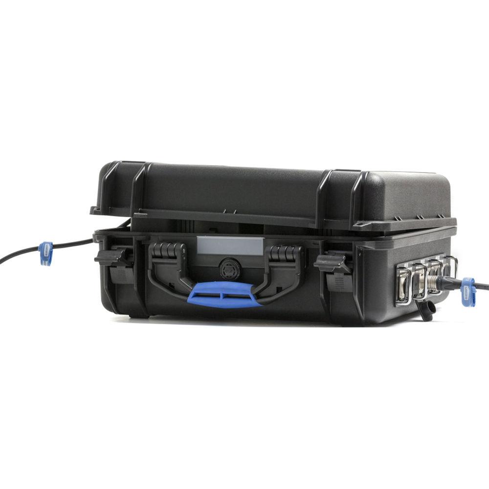 BLUESHAPE Gold Mount 4-Battery Power Station with Impact-Resistant Case