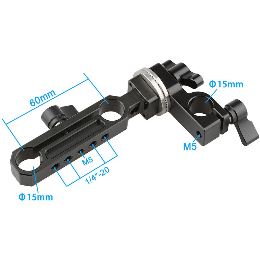 CAMVATE 15mm Rod Clamp and Rod Block with ARRI Rosette Mount
