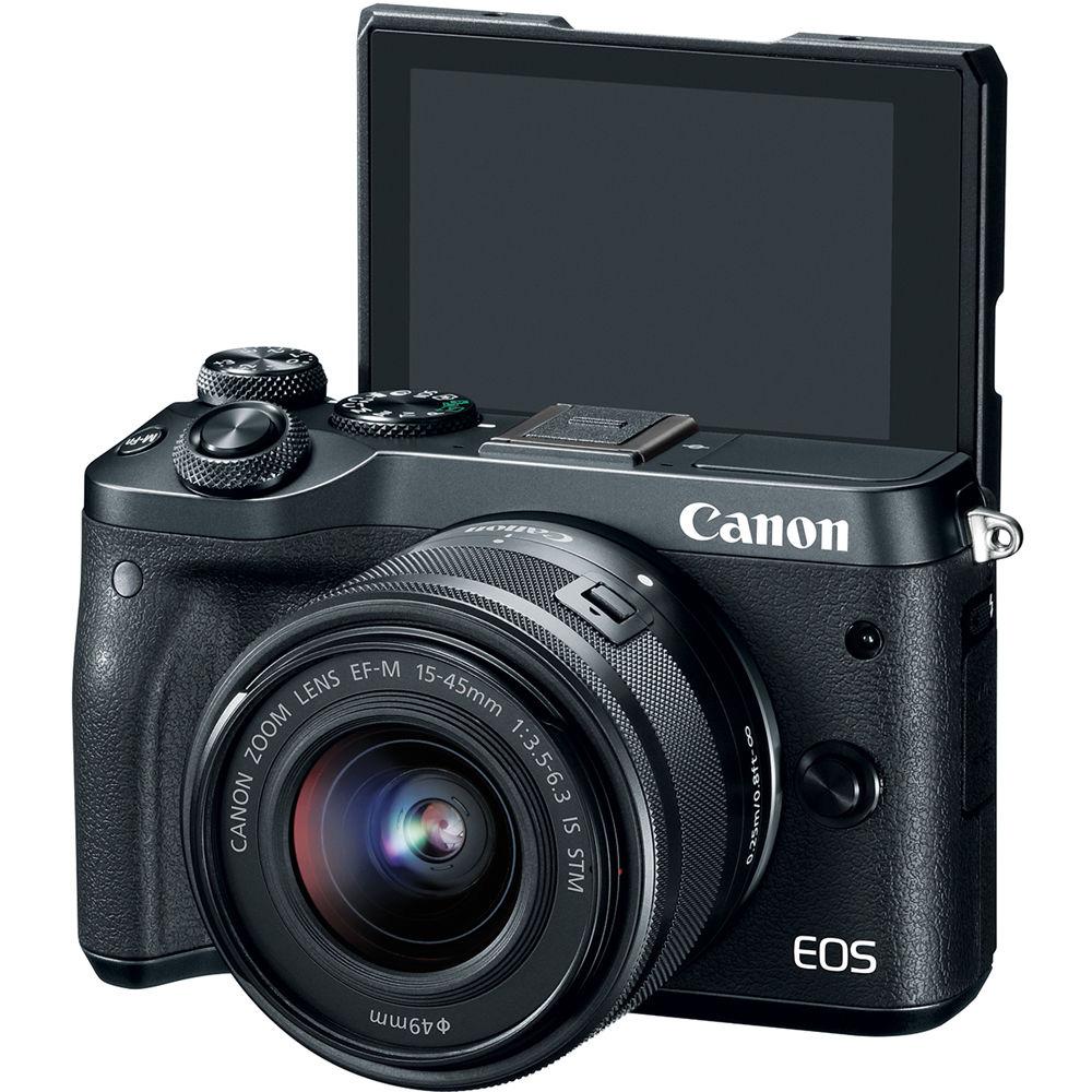 Canon EOS M6 Mirrorless Digital Camera with 15-45mm Lens