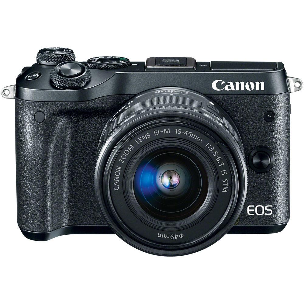 Canon EOS M6 Mirrorless Digital Camera with 15-45mm Lens