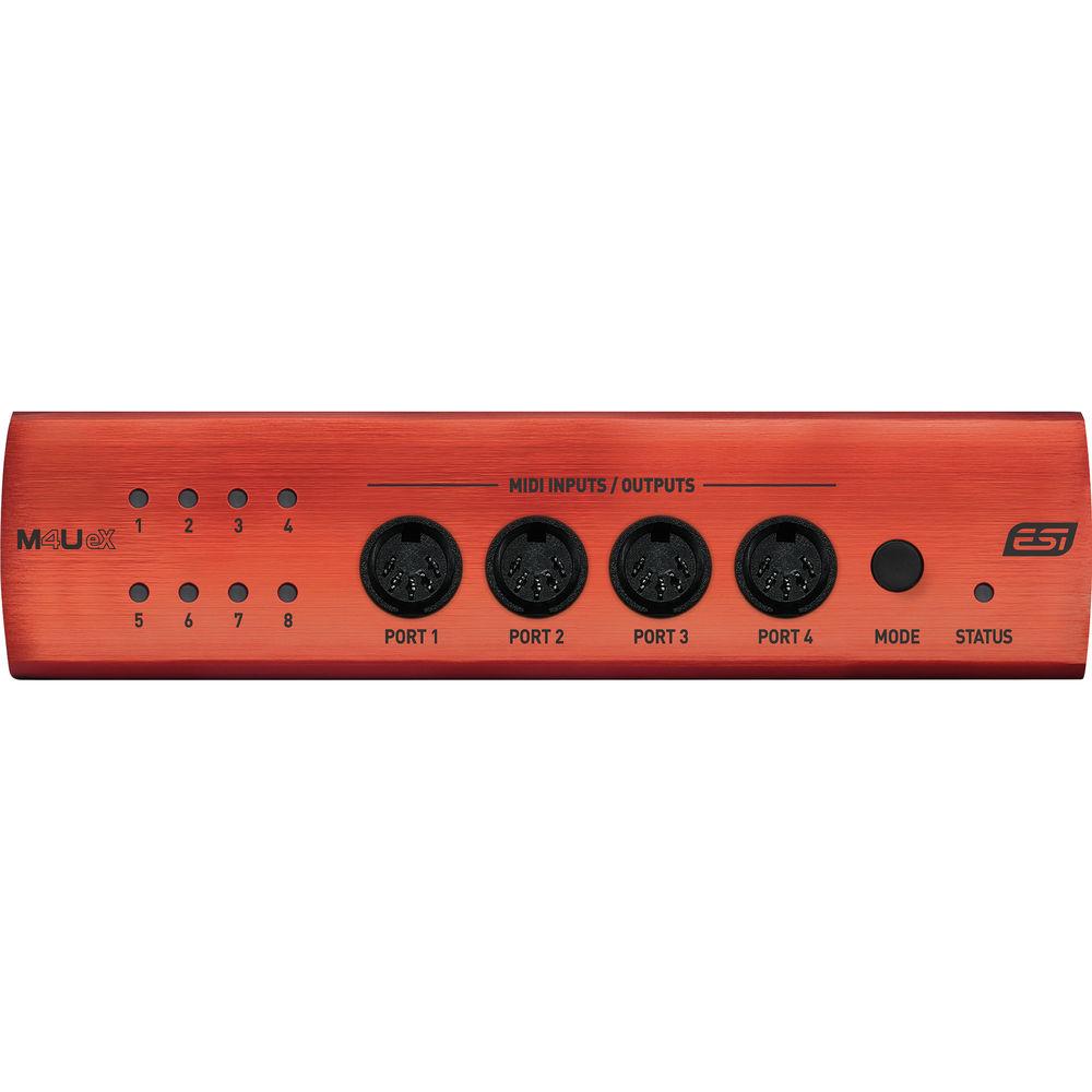 ESI M4U eX 8-Port USB 3.1 Gen 1 MIDI Interface with USB Hub, ESI, M4U, eX, 8-Port, USB, 3.1, Gen, 1, MIDI, Interface, with, USB, Hub