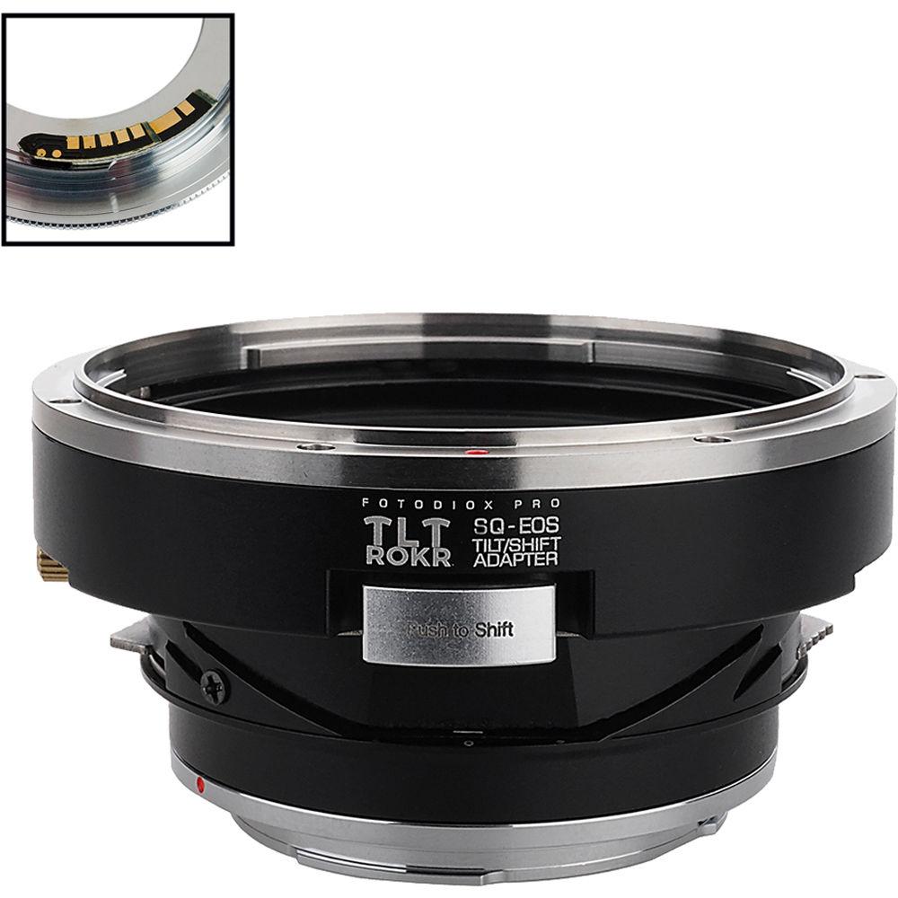 FotodioX Pro TLT ROKR Tilt-Shift Lens Mount Adapter with Generation v10 Focus Confirmation Chip for Bronica SQ-Mount Lens to Canon EF or EF-S-Mount Camera