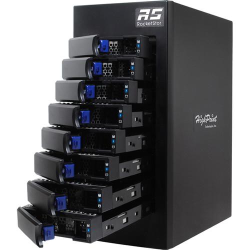HighPoint rDrive 6628 Series 32TB 8-Bay Thunderbolt 3 Turbo RAID Array for Windows