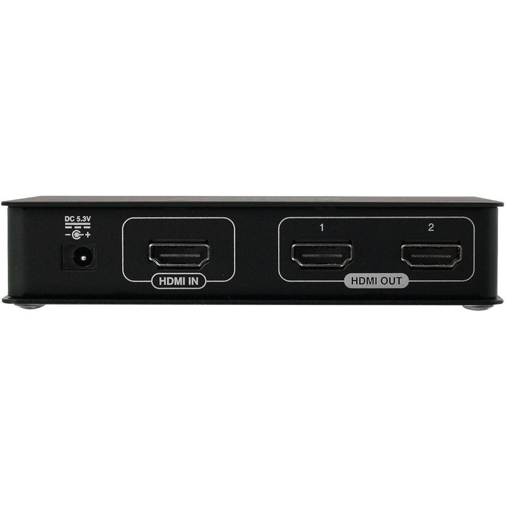 IOGEAR 2-Port DCI 4K HDMI Splitter with Signal Booster