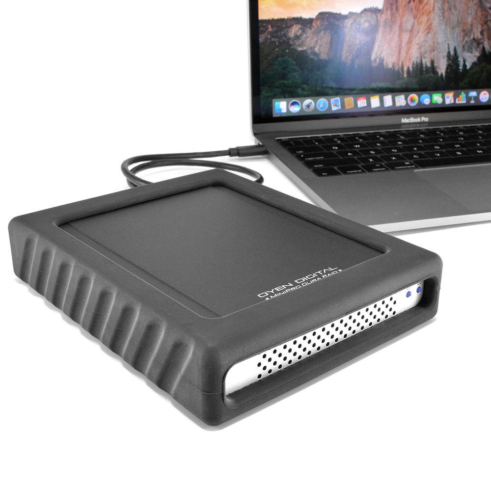 Oyen Digital 4TB MiniPro Dura USB 3.1 Gen 2 Type-C RAID Portable SSD