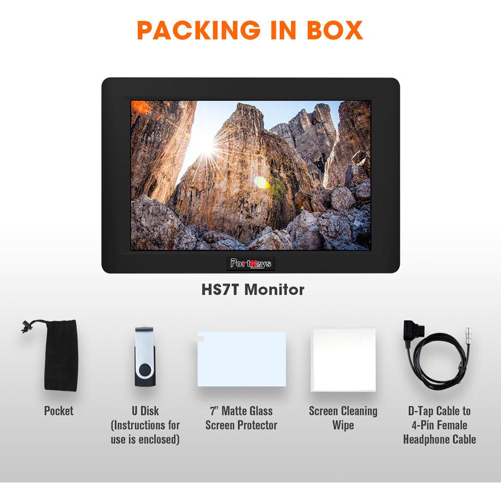 PORTKEYS HS7T 7" HDMI 3G-SDI IPS On-Camera Monitor