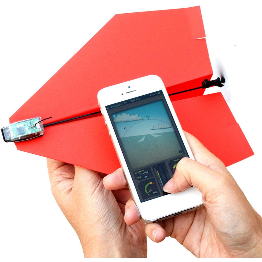 PowerUp Toys 3.0 Smartphone Controlled Paper Airplane Kit, PowerUp, Toys, 3.0, Smartphone, Controlled, Paper, Airplane, Kit
