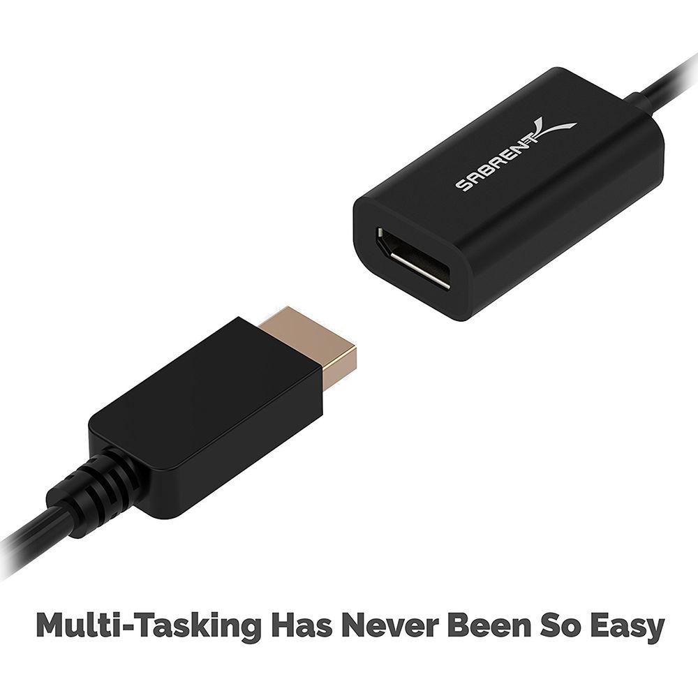 Sabrent USB 3.1 Type-C to DisplayPort Adapter with 4K Support