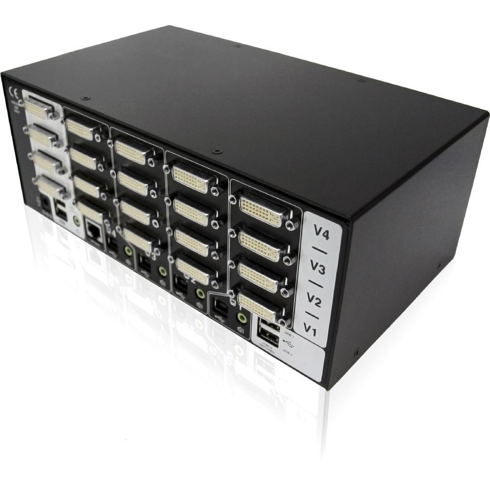 Adder ADDERView 4 PRO Dual-Link DVI-I Video & Peripheral Switch