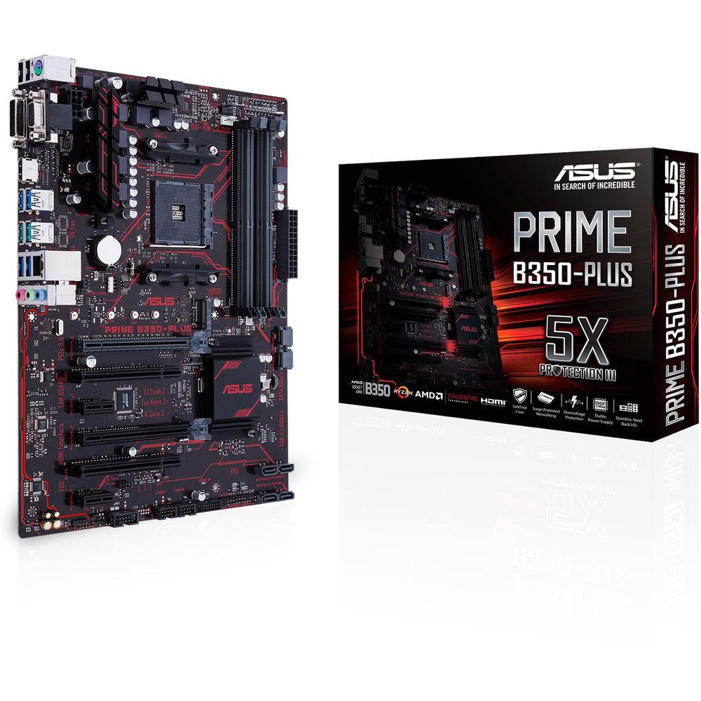 ASUS PRIME B350-PLUS AM4 ATX Motherboard