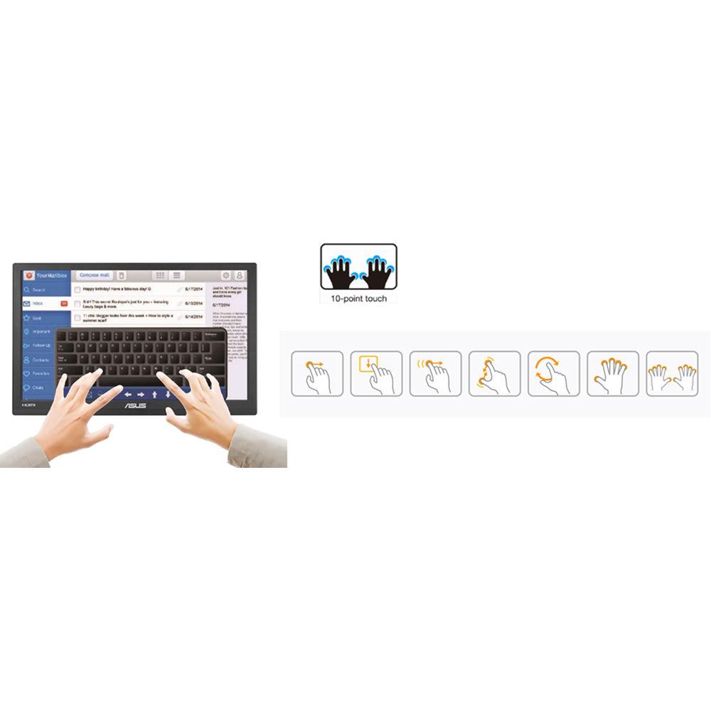 ASUS VT168H 15.6" 16:9 10-Point Touchscreen LCD Monitor