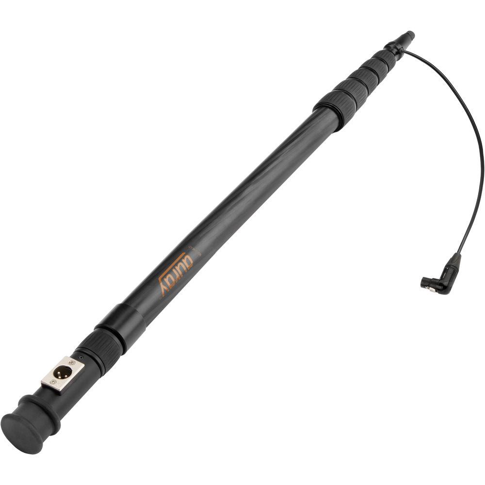 Auray CFP-68R Carbon Fiber Telescoping Boom Pole with Internal Cable & Side Exit XLR Base