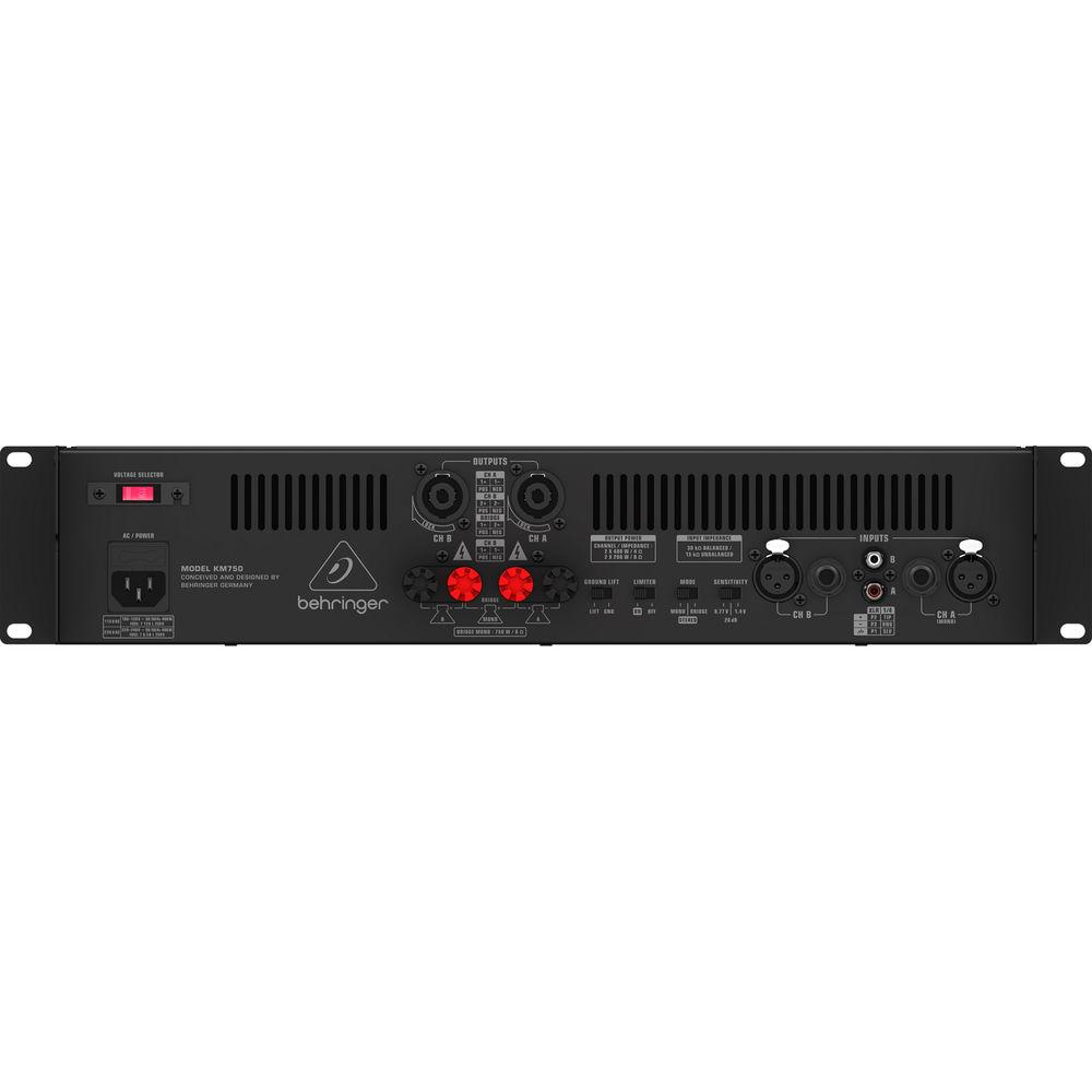 Behringer KM750 Professional 750W Stereo Power Amplifier