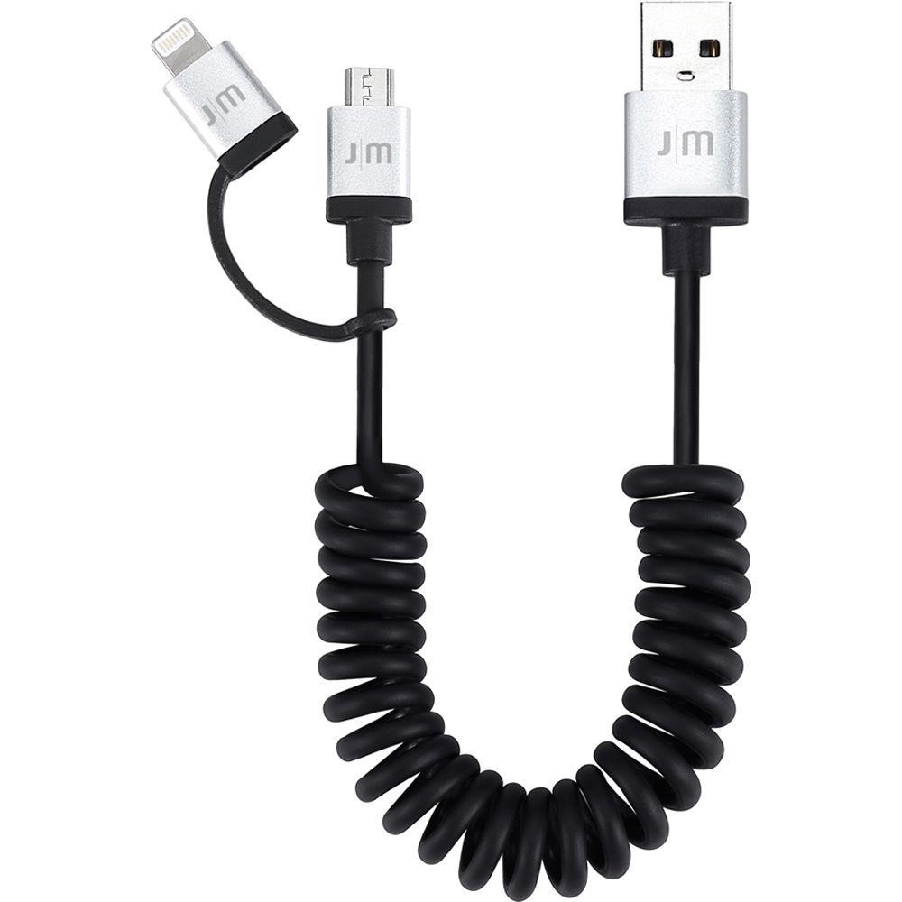 Just Mobile AluCable Duo twist USB Type-A to Micro-USB Cable with Lightning Adapter
