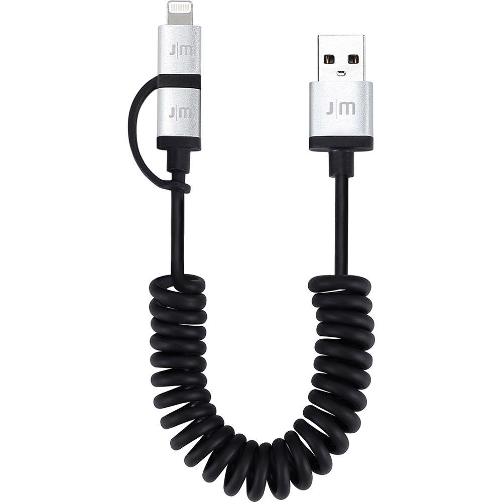 Just Mobile AluCable Duo twist USB Type-A to Micro-USB Cable with Lightning Adapter