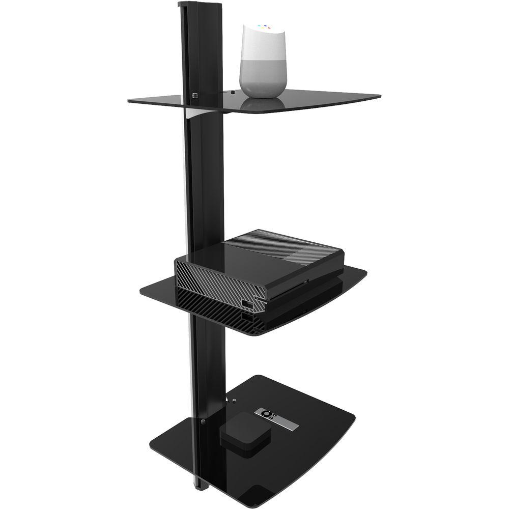 Kanto Living AVT3 Wall-Mounted A V Shelf System