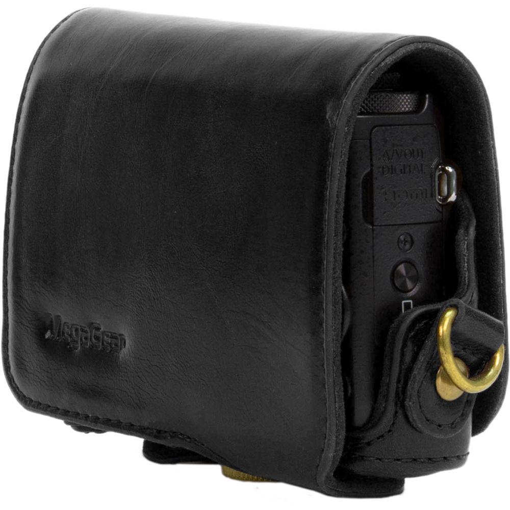 MegaGear Ever Ready PU Leather Camera Case with Strap for Canon PowerShot G7 X