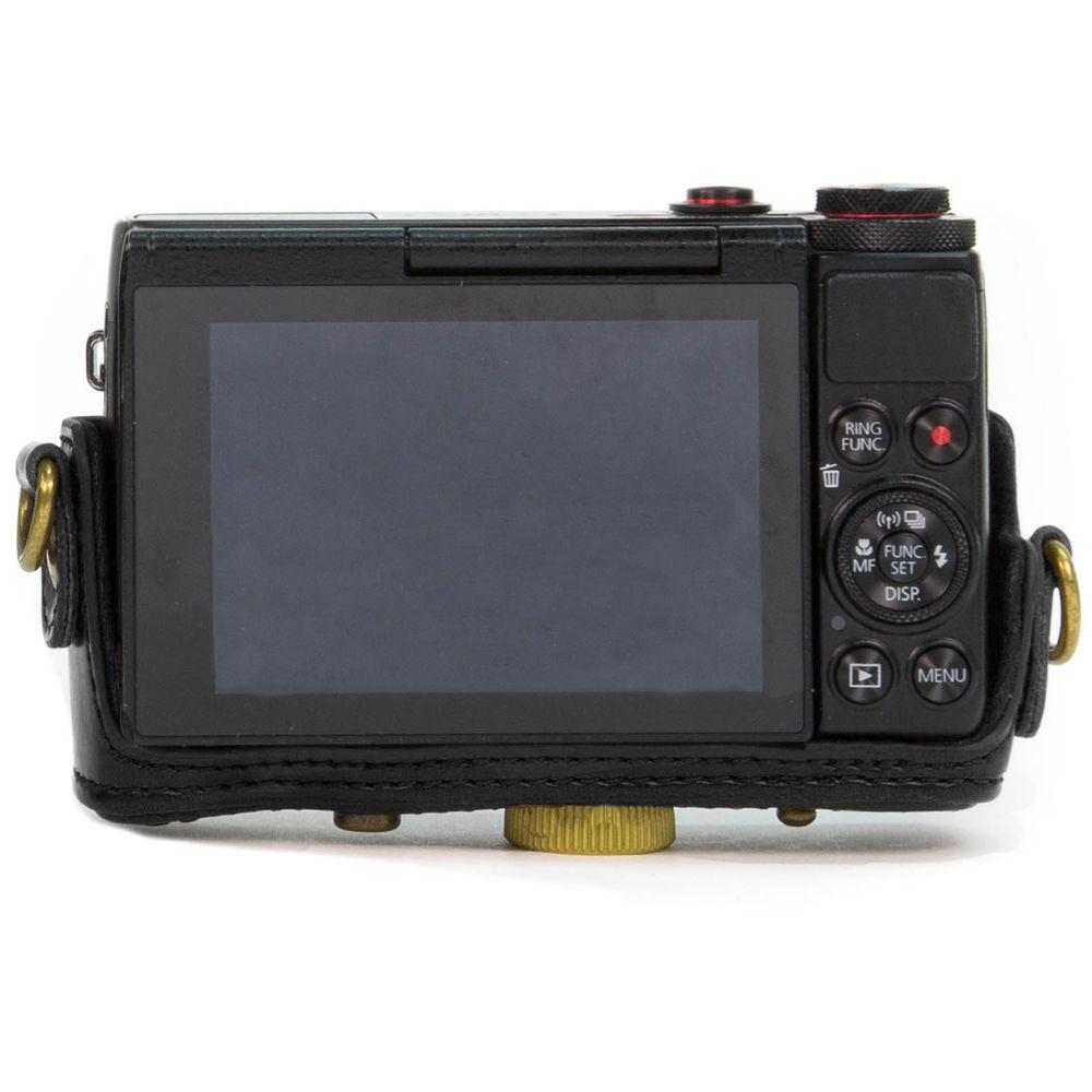 MegaGear Ever Ready PU Leather Camera Case with Strap for Canon PowerShot G7 X