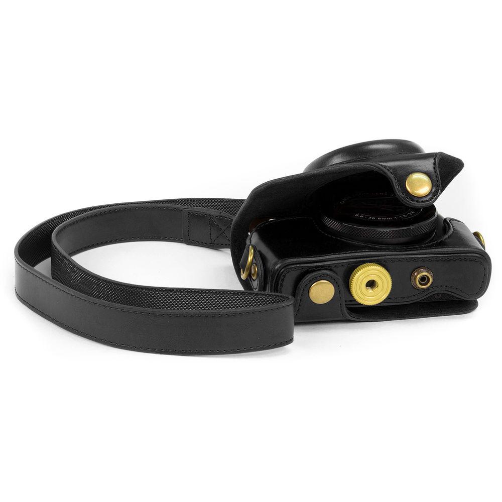 MegaGear Ever Ready PU Leather Camera Case with Strap for Canon PowerShot G7 X