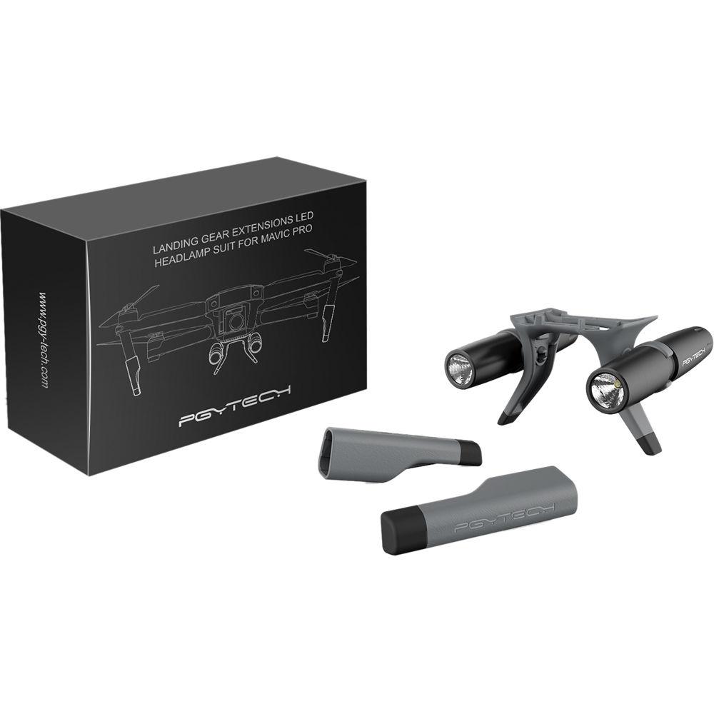PGYTECH Landing Gear Extensions LED Headlamp Set for DJI Mavic Pro