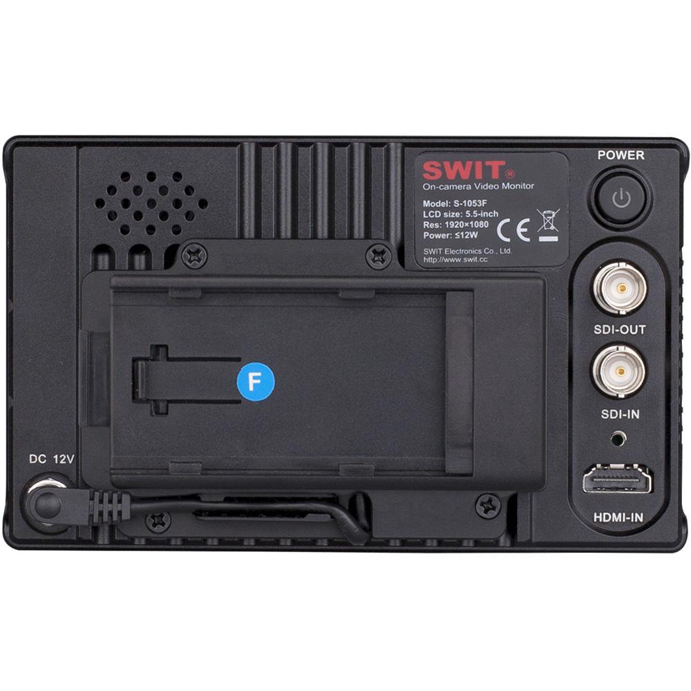 SWIT S-1053F 5.5" Full HD Waveform LCD Monitor with S-7003F Sony NP-F Battery Plate