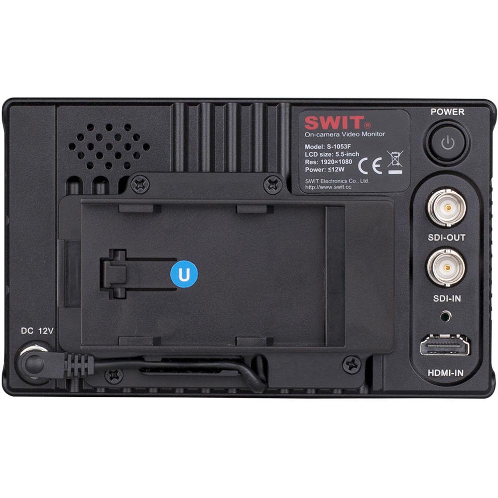 SWIT S-1053F 5.5" Full HD Waveform LCD Monitor with S-7003U Sony BP-U Battery Plate