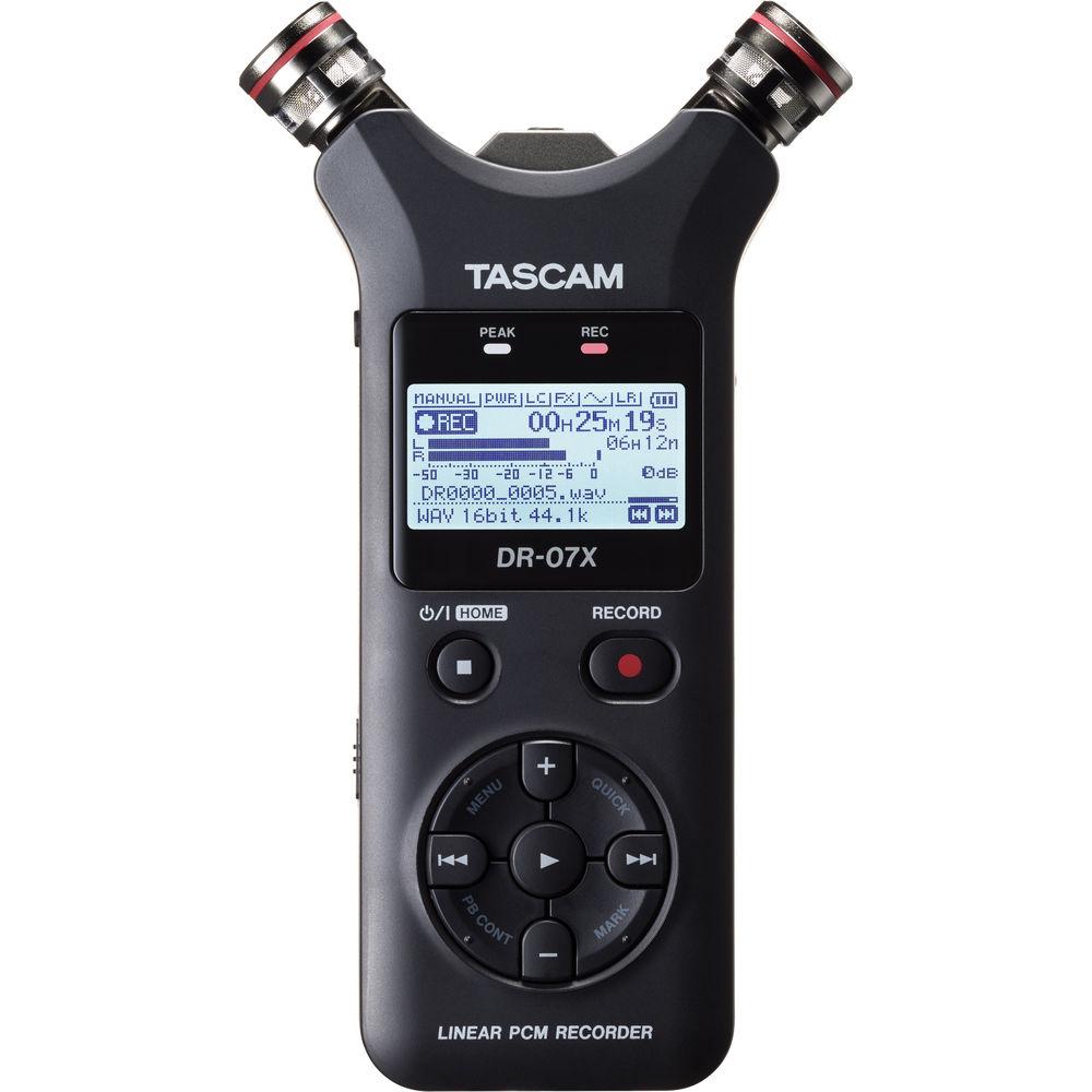 Tascam DR-07X Stereo Handheld Digital Audio Recorder with USB Audio Interface