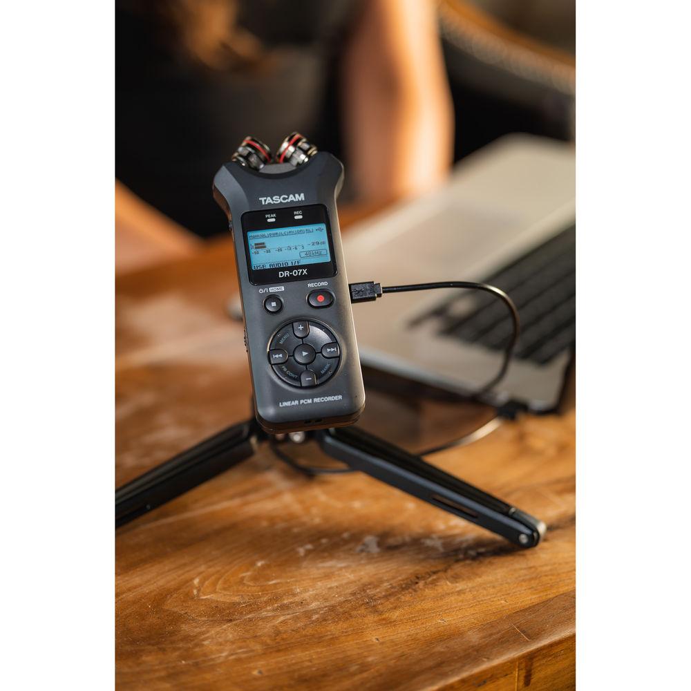Tascam DR-07X Stereo Handheld Digital Audio Recorder with USB Audio Interface