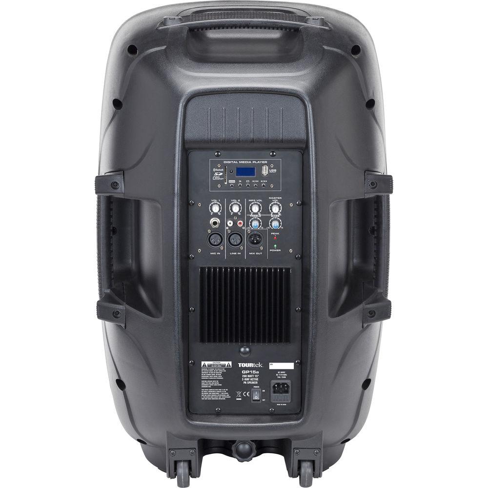 Tourtek GP15a 2-Way Active PA Speaker, Tourtek, GP15a, 2-Way, Active, PA, Speaker