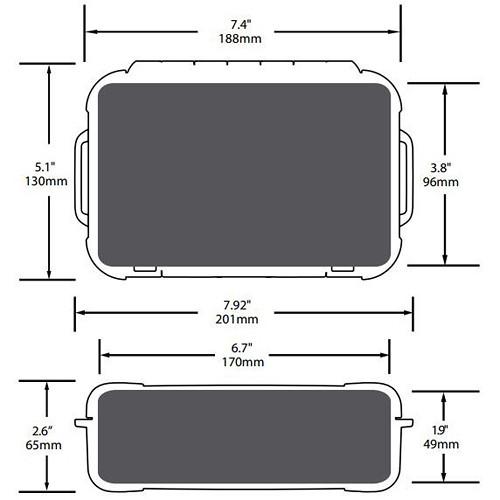 Turtle 130 Brick ATA-Certified Waterproof Hard Case with Cubed Foam Insert
