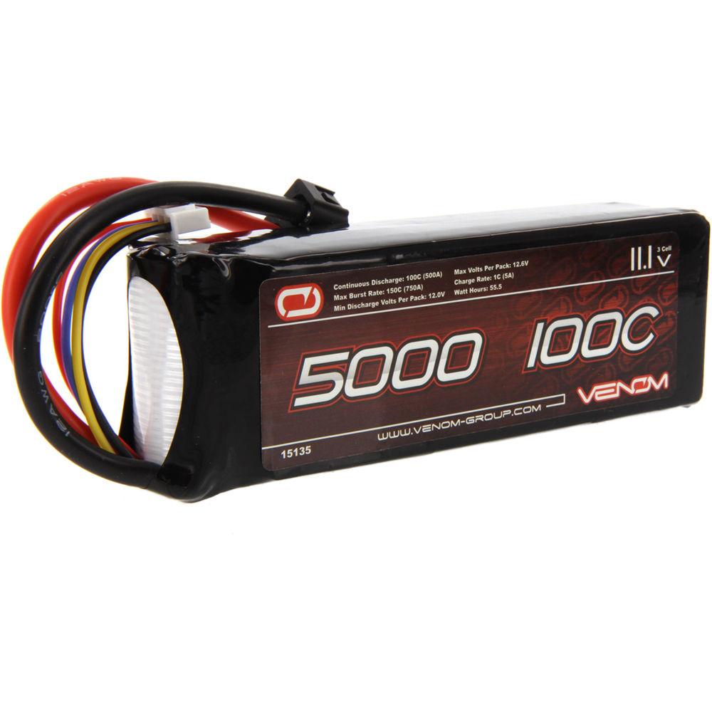 Venom Group Venom 100C 3S 5000mAh 11.1V Lipo Battery With Uni Plug