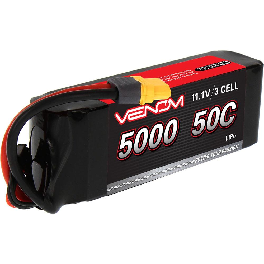 Venom Group Venom 50C 3S 5000mAh 11.1V Lipo Battery With Universal Plug System