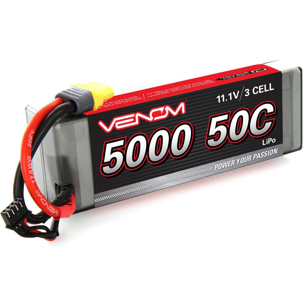 Venom Group Venom 50C 3S 5000mAh 11.1V Lipo Hardcase Battery With Universal Plug