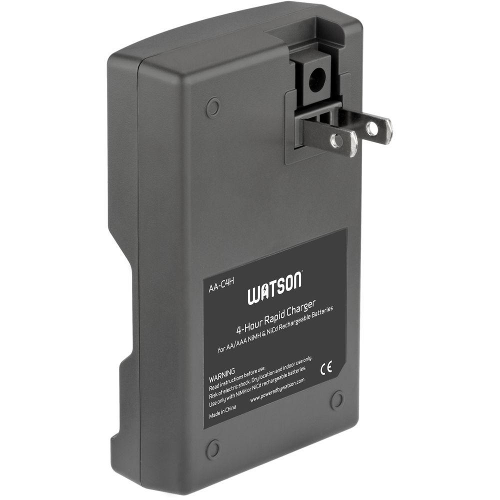 Watson Rapid Charger with 4 AA NiMH Rechargeable Batteries
