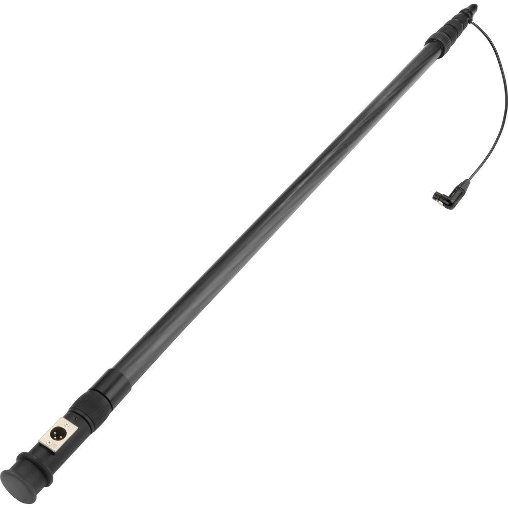Auray CFP-516R Carbon Fiber Telescoping Boom Pole with Internal Cable & Side Exit XLR Base