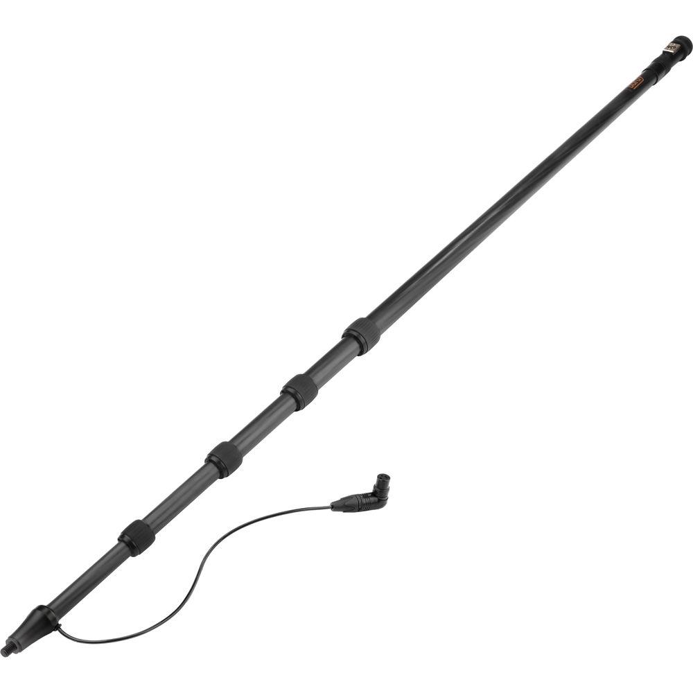 Auray CFP-516R Carbon Fiber Telescoping Boom Pole with Internal Cable & Side Exit XLR Base