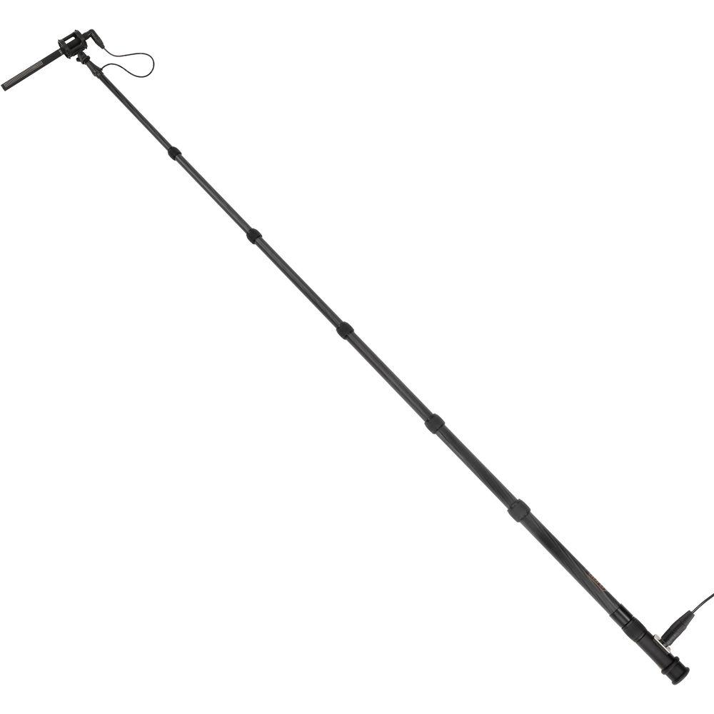 Auray CFP-516R Carbon Fiber Telescoping Boom Pole with Internal Cable & Side Exit XLR Base
