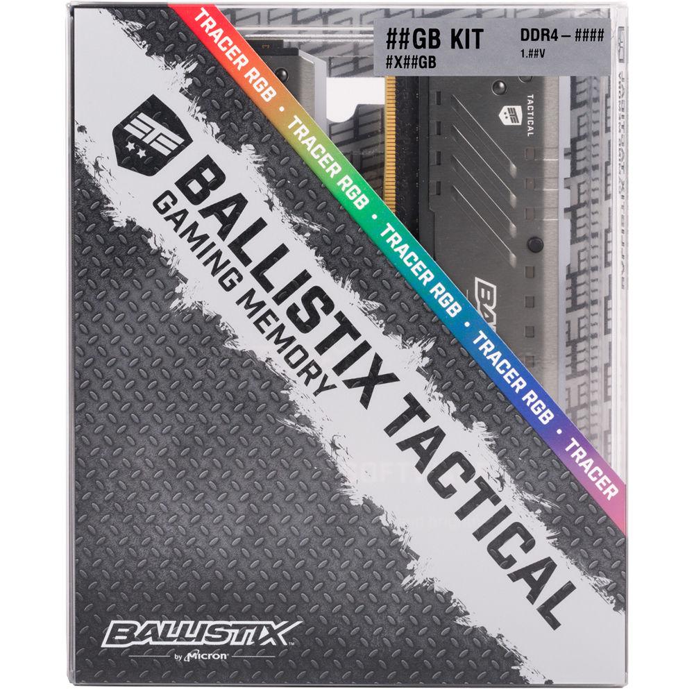 Ballistix 32GB Ballistix Tactical Tracer RGB DDR4 3000 MHz SR UDIMM Memory Kit