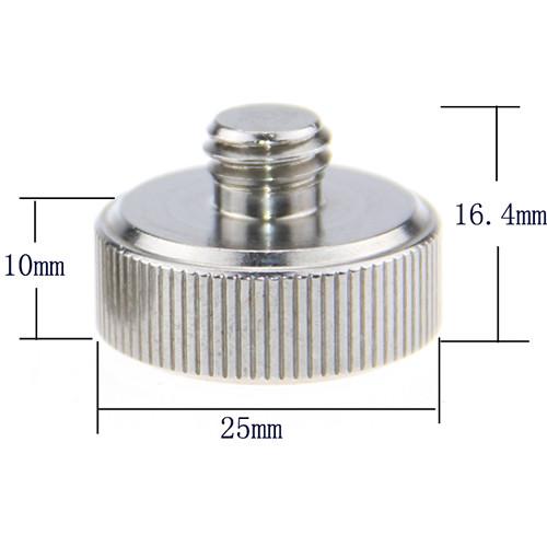 CAMVATE 1 4"-20 Female To 3 8"-16 Male Screw Adapter