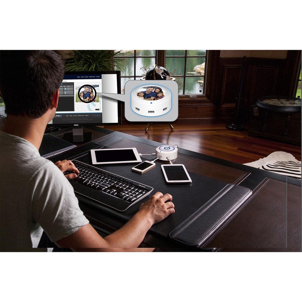 ChargeHub X3 3-Port Round USB Charging Station