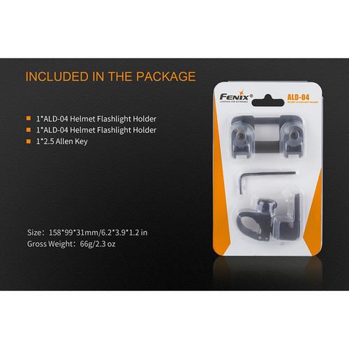 Fenix Flashlight ALD-04 Helmet Flashlight Holder