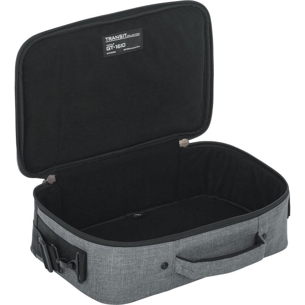 Gator Cases Bag Hold Carries Mini Keyboards, Mixers, Drum Machines,16"X10" Internal Dims