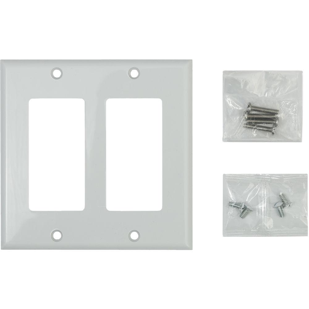 Gefen 4K Multi-Format 2x1 HDBaseT Wall Plate Sender with Scaler, Auto-Switching, and PoH