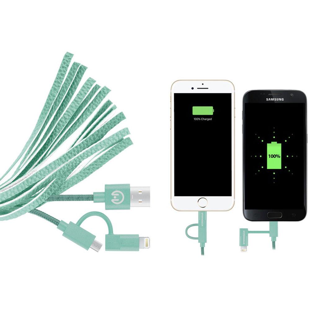 HyperGear Hybrid Charging Cable Tassel Keychain
