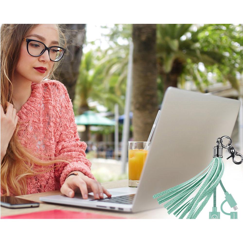 HyperGear Hybrid Charging Cable Tassel Keychain