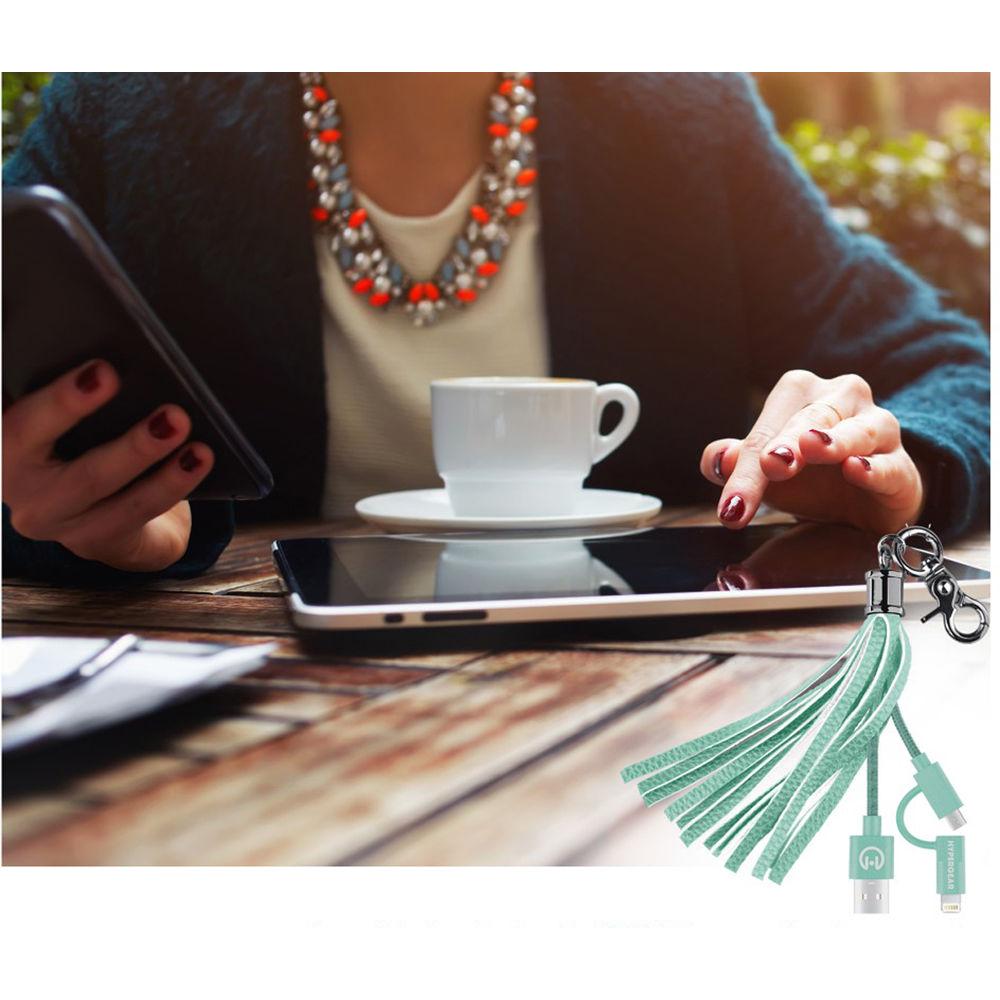 HyperGear Hybrid Charging Cable Tassel Keychain