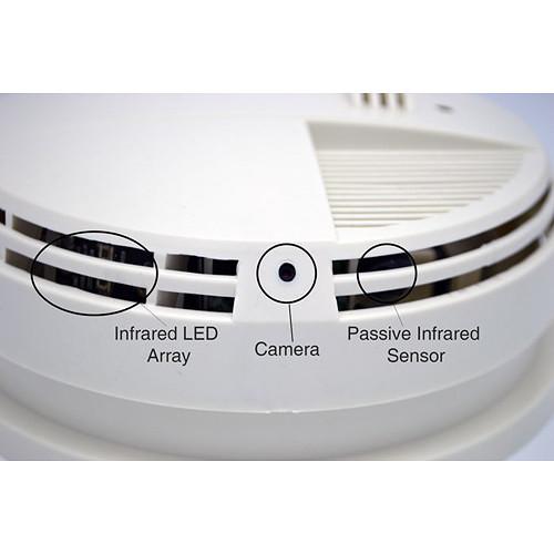 KJB Security Products Xtreme Life 2160P Sideview Smoke Detector Hidden Camera DVR