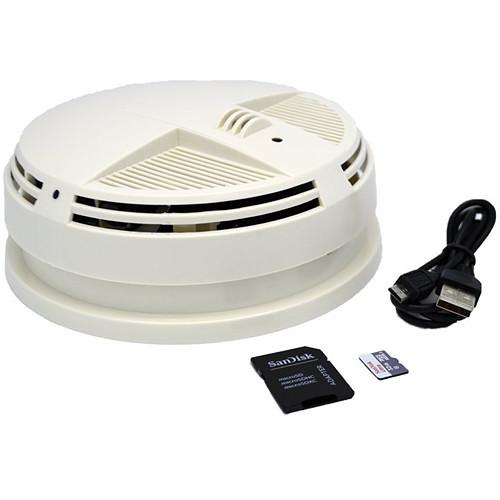 KJB Security Products Xtreme Life 2160P Sideview Smoke Detector Hidden Camera DVR