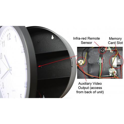 KJB Security Products Zone Shield 2160P Wall Clock Camera DVR