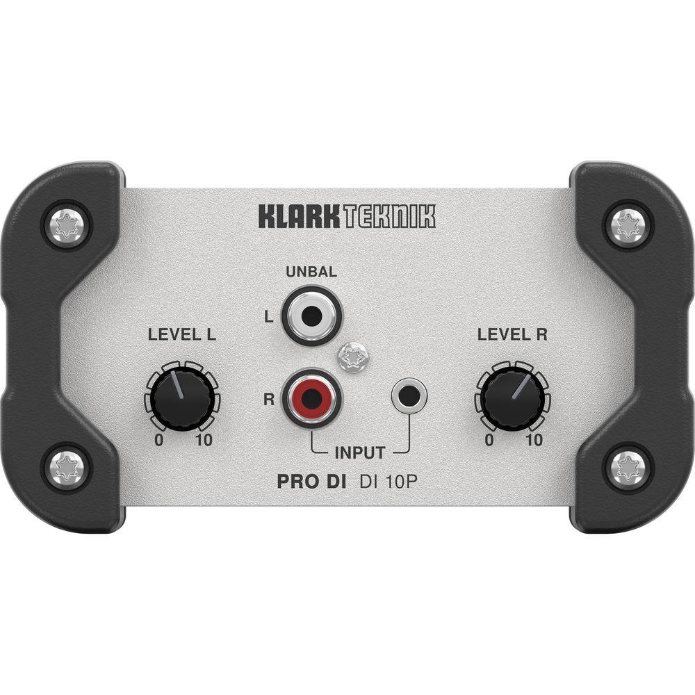 Klark Teknik DI 10P Stereo Passive Direct Box with Summed Mono Output